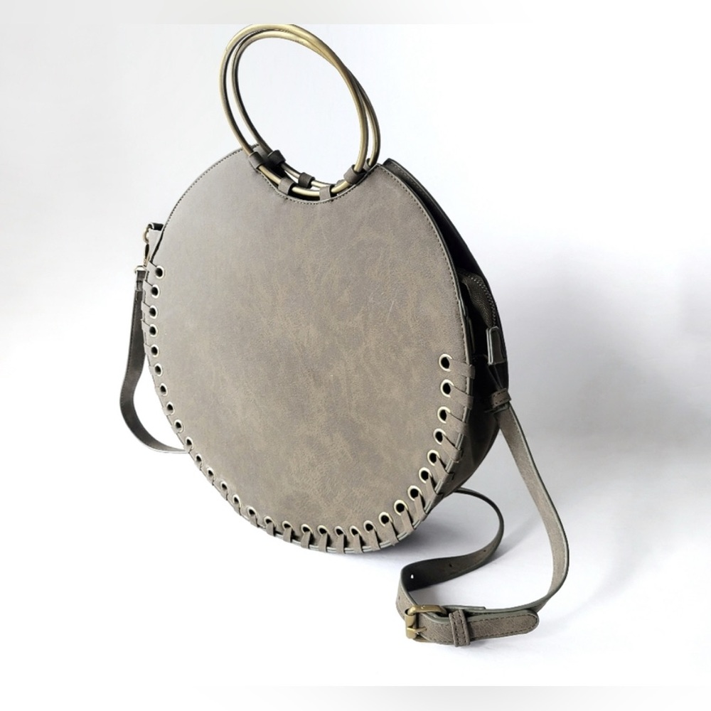 Anthropologie Marla Stitched Circle Bag